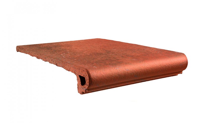 Клинкерная ступень-флорентинер Gres Aragon Antic Cuero, 330*325*18(53) мм