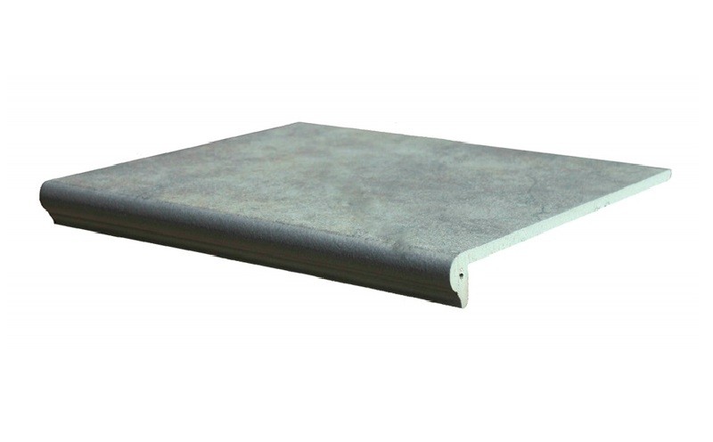 Клинкерная ступень флорентинер Interbau Nature Art Quartz grau, 360*320*9,5 мм