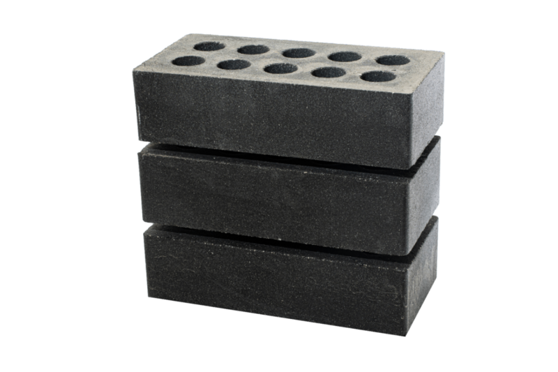 Кирпич облицовочный Fashion Brick Чёрный гладкий